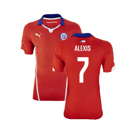 Chile 2014-15 Home Shirt ((Excellent) XL) (Alexis 7) Chile 2014-15 Home Shirt ((Excellent) XL) (Alexis 7)