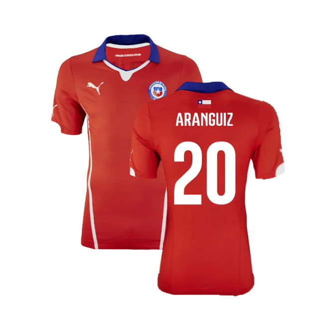 Chile 2014-15 Home Shirt ((Excellent) XL) (Aranguiz 20)