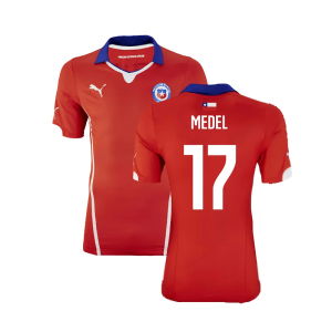 Chile 2014-15 Home Shirt ((Excellent) XL) (Medel 17)
