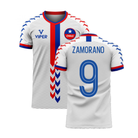 Chile 2023-2024 Away Concept Football Kit (Viper) (ZAMORANO 9)