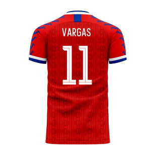 Chile 2025-2026 Home Concept Football Kit (Viper) (VARGAS 11)