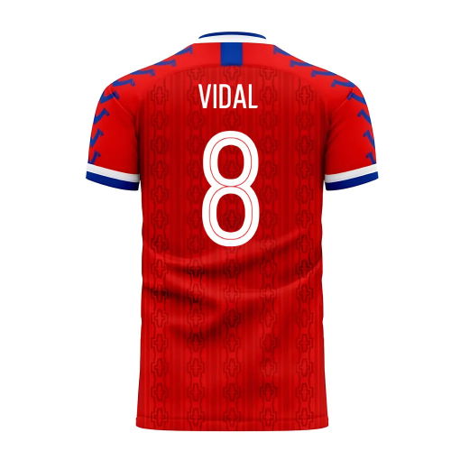 Chile 2025-2026 Home Concept Football Kit (Viper) (VIDAL 8)
