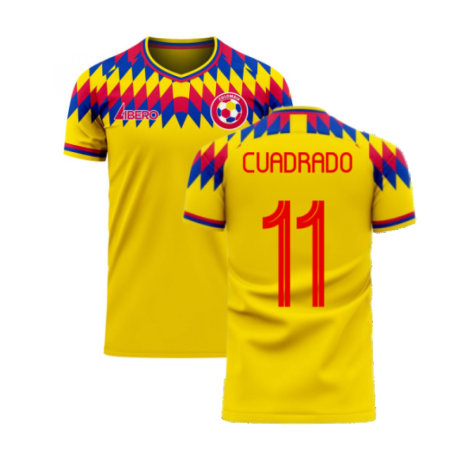Colombia 2023-2024 Home Concept Football Kit (Libero) (CUADRADO 11)