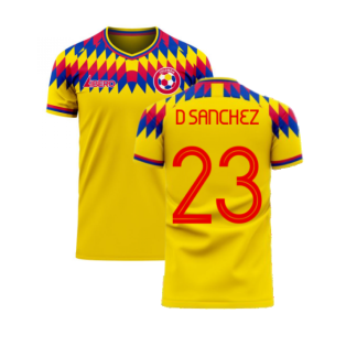 Colombia 2023-2024 Home Concept Football Kit (Libero) (D SANCHEZ 23)