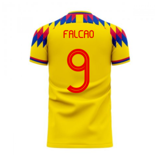 Colombia 2022-2023 Home Concept Football Kit (Libero) (FALCAO 9)