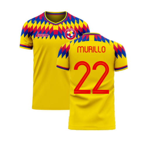 Colombia 2024-2025 Home Concept Football Kit (Libero) (MURILLO 22)