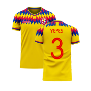 Colombia 2020-2021 Home Concept Football Kit (Libero) (YEPES 3)