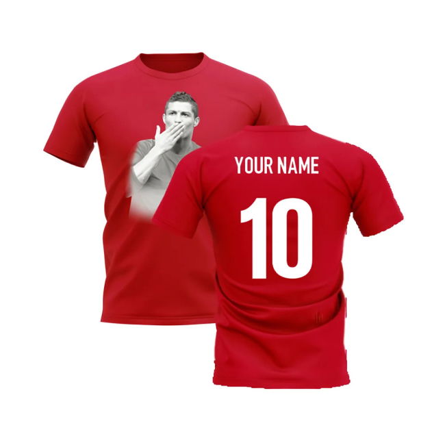 Cristiano Ronaldo Legend T-Shirt (Red) (Your Name)
