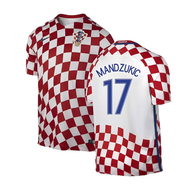 Croatia 2016-17 Home Shirt ((Good) XXL) (Mandzukic 17)
