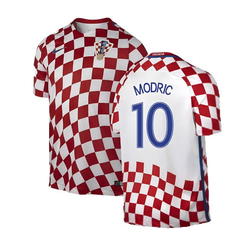Croatia 2016-17 Home Shirt ((Good) XXL) (Modric 10)