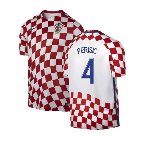 Croatia 2016-17 Home Shirt ((Good) XXL) (Perisic 4)