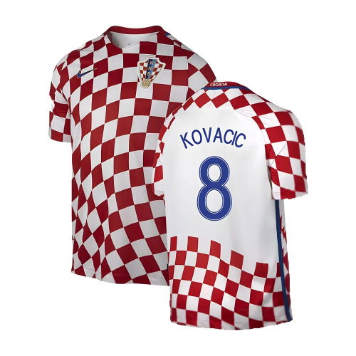 Croatia 2016-17 Home Shirt ((Very Good) XXL) (Kovacic 8)