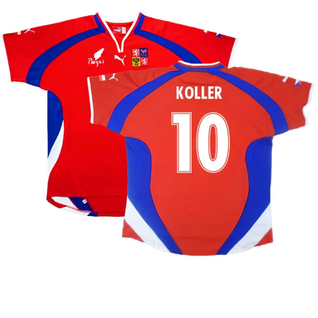 Czech Republic 2000-02 Home Shirt ((Excellent) L) (Koller 10)