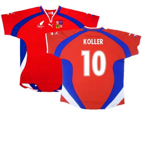 Czech Republic 2000-02 Home Shirt ((Very Good) L) (Koller 10)