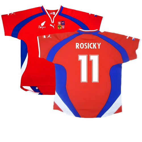 Czech Republic 2000-02 Home Shirt ((Very Good) XL) (Rosicky 11)
