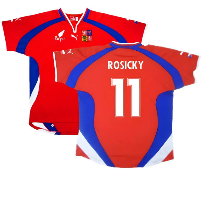 Czech Republic 2000-02 Home Shirt ((Very Good) XL) (Rosicky 11)