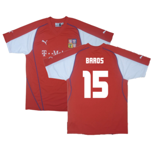 Czech Republic 2003-04 Home Shirt ((Excellent) L) (Baros 15)