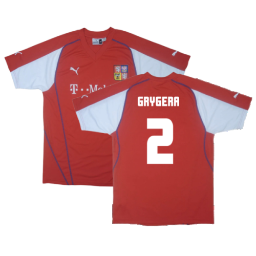 Czech Republic 2003-04 Home Shirt ((Excellent) L) (Grygera 2)