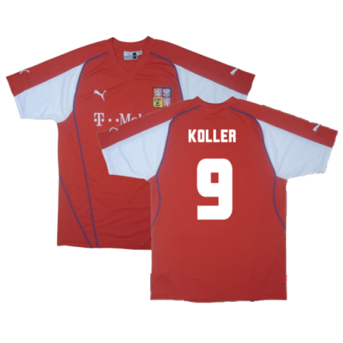 Czech Republic 2003-04 Home Shirt ((Excellent) L) (Koller 9)