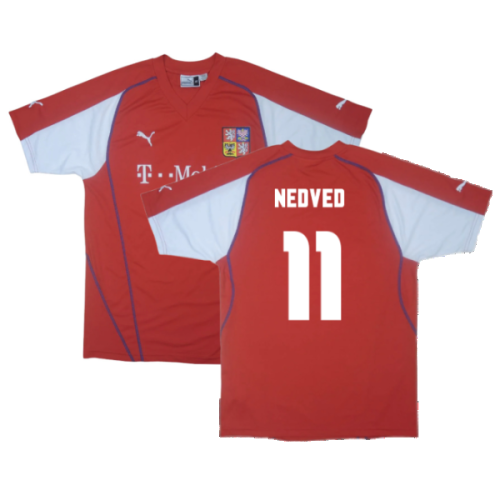 Czech Republic 2003-04 Home Shirt ((Excellent) L) (Nedved 11)
