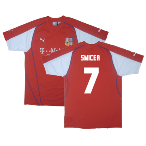 Czech Republic 2003-04 Home Shirt ((Excellent) L) (Smicer 7)