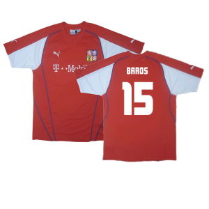 Czech Republic 2003-04 Home Shirt ((Excellent) XL) (Baros 15)