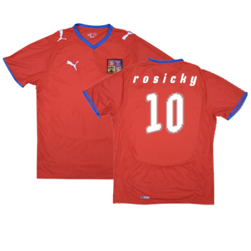 Czech Republic 2008-09 Home Shirt ((Very Good) XL) (Rosicky 10)