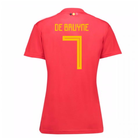 2018-19 Belgium Home Womens Shirt (De Bruyne 7)