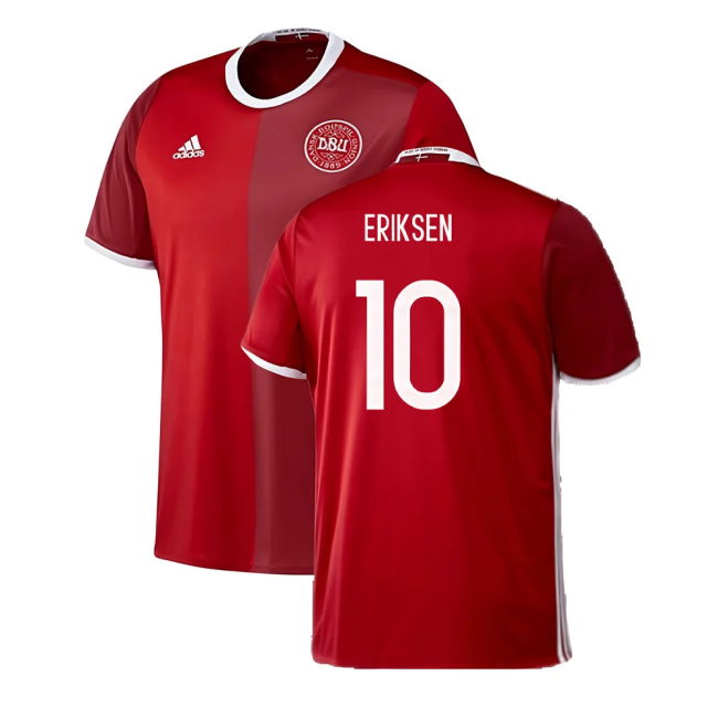 Denmark 2016-17 Home Shirt ((Excellent) 3XL) (Eriksen 10)
