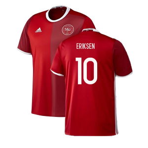Denmark 2016-17 Home Shirt ((Very Good) M) (Eriksen 10)