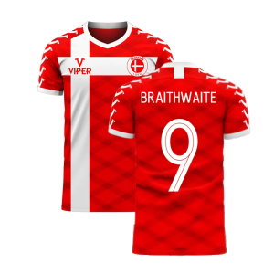 Denmark 2025-2026 Home Concept Football Kit (Viper) (BRAITHWAITE 9)