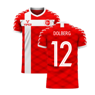 Denmark 2020-2021 Home Concept Football Kit (Viper) (DOLBERG 12)