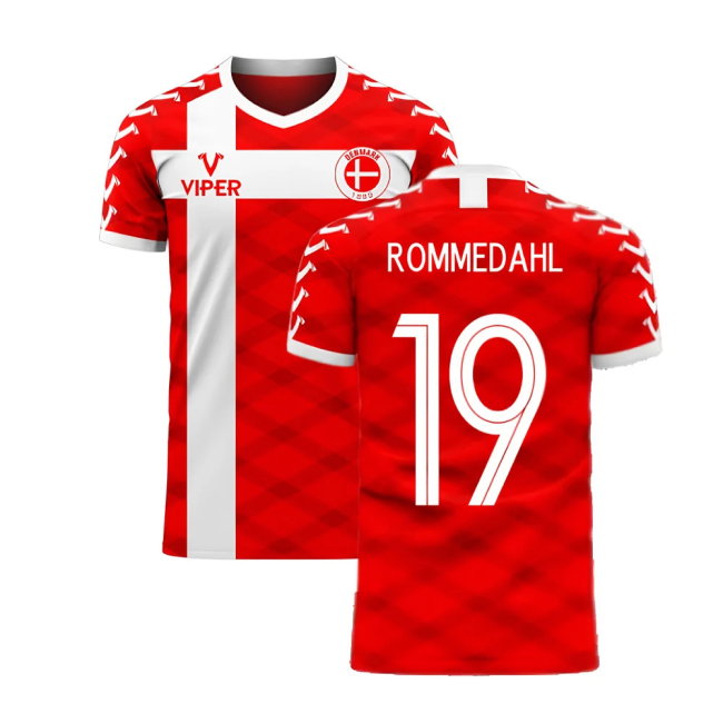 Denmark 2025-2026 Home Concept Football Kit (Viper) (ROMMEDAHL 19)