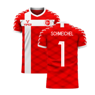 Denmark 2023-2024 Home Concept Football Kit (Viper) (SCHMEICHEL 1)