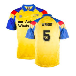 Derby County 1992 Away Umbro Shirt (Wright 5)