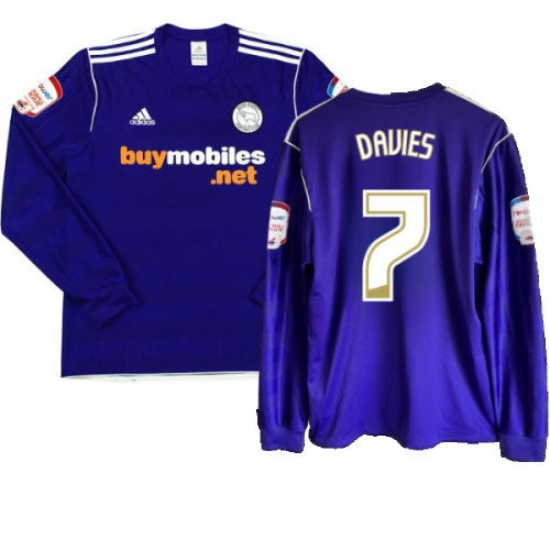 Derby County 2011-12 Away Long Sleeve Shirt (M) (Excellent) (Davies 7)