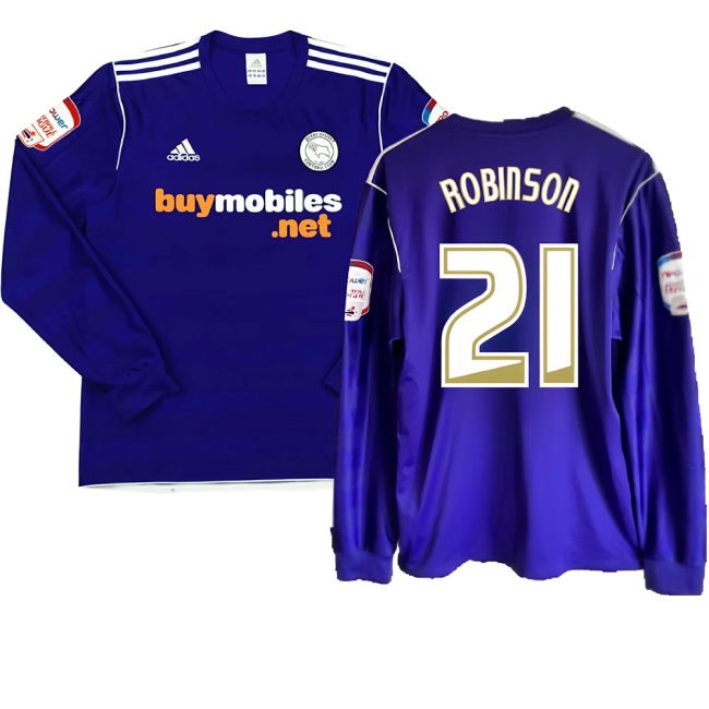 Derby County 2011-12 Away Long Sleeve Shirt (M) (Excellent) (Robinson 21)