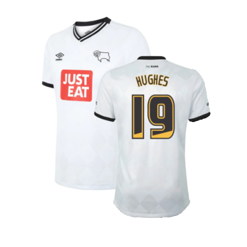 Derby County 2015-16 Home Shirt ((Good) XXL) (Hughes 19)