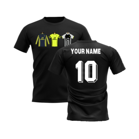 Dortmund 1996-1997 Retro Shirt T-shirt (Black) (Your Name)