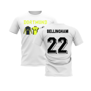 Dortmund 1996-1997 Retro Shirt T-shirt - Text (White) (Bellingham 22)