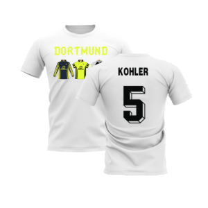 Dortmund 1996-1997 Retro Shirt T-shirt - Text (White) (Kohler 5)