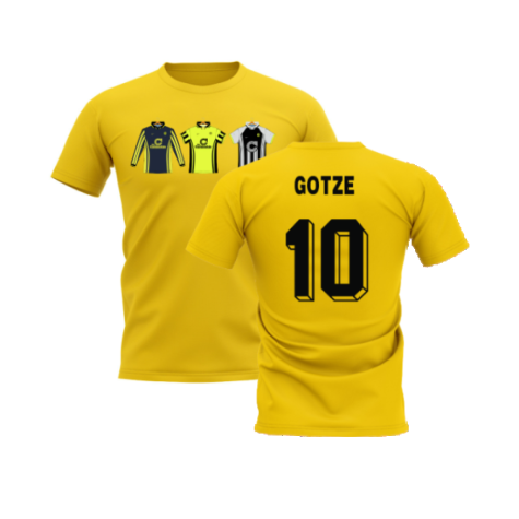 Dortmund 1996-1997 Retro Shirt T-shirt (Yellow) (Gotze 10)