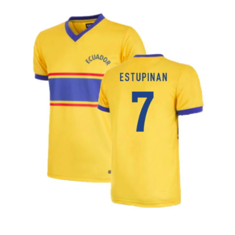 Ecuador 1983 Retro Football Shirt (ESTUPINAN 7)