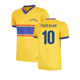 Ecuador 1983 Retro Football Shirt (Your Name)