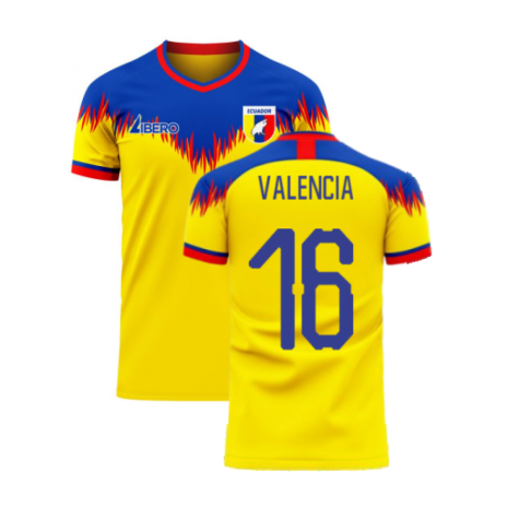 Ecuador 2023-2024 Home Concept Football Kit (Libero) (VALENCIA 16)