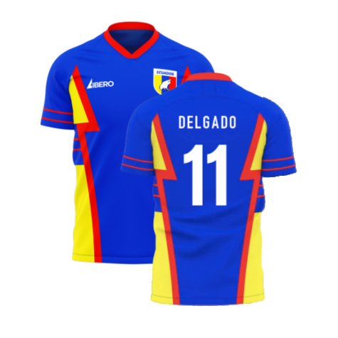 Ecuador 2023-2024 Away Concept Football Kit (Libero) (DELGADO 11)