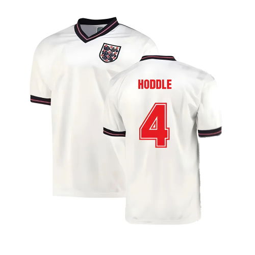 England 1986 Home World Cup Finals Retro Shirt (Hoddle 4)