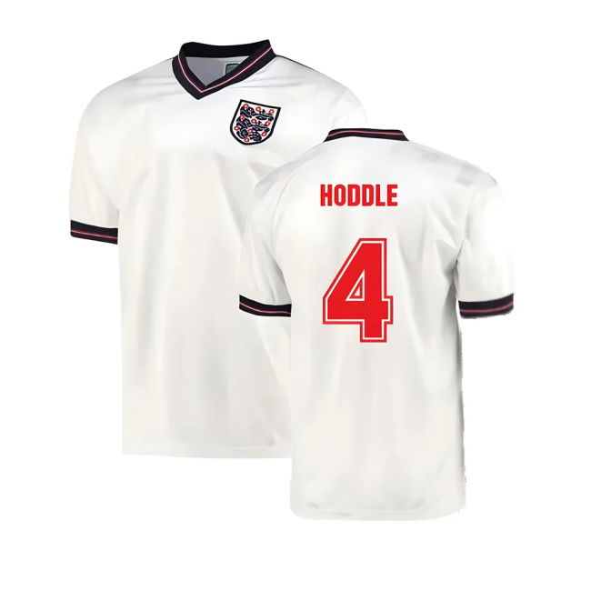 England 1986 Home World Cup Finals Retro Shirt (Hoddle 4)