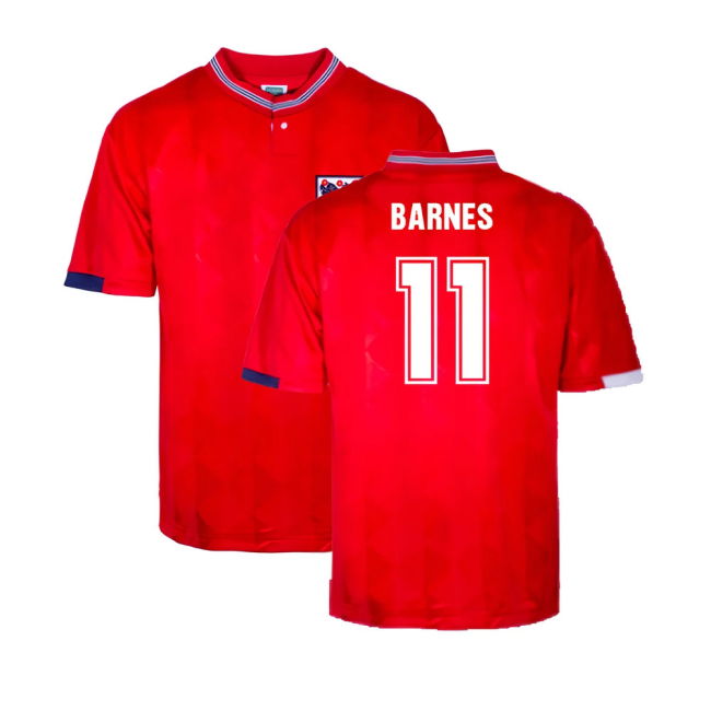England 1989 Away Retro Shirt (Barnes 11)