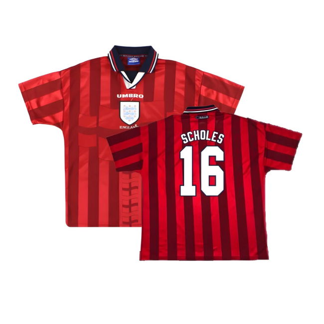 England 1997-99 Away Shirt (Good) (SCHOLES 16)